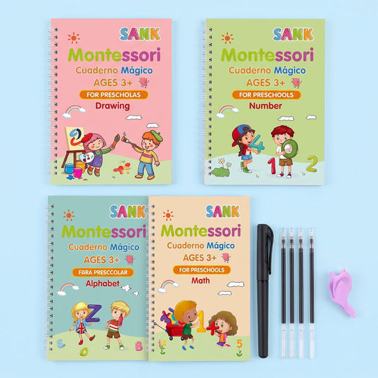 KIT DE 4 CUADERNOS REUTILIZABLES - LP - 1
